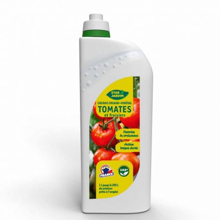 engrais organo-minéral liquide 1 L pour fraisiers et tomates Star Jardin