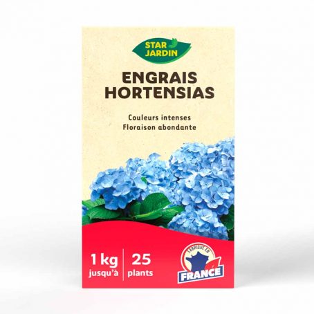 engrais granules pour hortensias et rhododendrons en boite de 1 kg